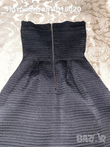 Дамска черна рокля ХС, снимка 5 - Рокли - 45302352