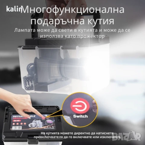 Челник за глава с интелигентно управление с движение и LED дисплей HX-915S