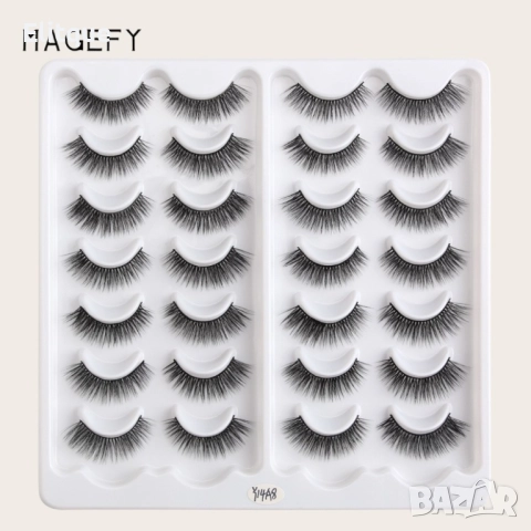 Комплект от 14 чифта 3D изкуствени мигли, снимка 7 - Други - 52830917