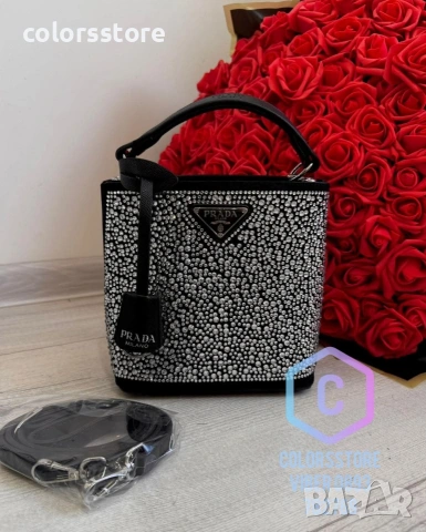 Луксозна чанта с камъчета- IM263, снимка 1 - Чанти - 32663100