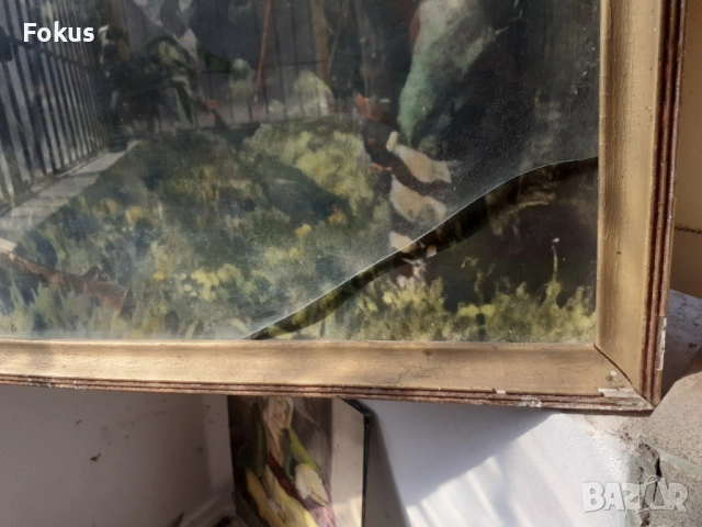 Стара картина литография снимка плакат Христо Ботев, снимка 2 - Антикварни и старинни предмети - 53282184