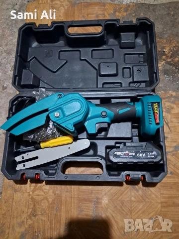 Акумулаторен мини верижен трион KRAFTWORLD 36V – Пълен комплект, снимка 3 - Други инструменти - 53982490