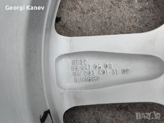 Оригинални Mercedes 16ки 5x112 ПРАВИ без заварки, снимка 6 - Гуми и джанти - 53958839