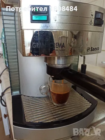 Кафе машина Саеко Гран крема с ръкохватка крема диск работи перфектно и прави супер кафе с каймак  , снимка 2 - Кафемашини - 50256547