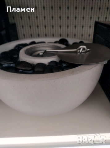 Декоративна камина на биоетанол декорация камък и огнище 23х11 см., снимка 5 - Други - 52298039