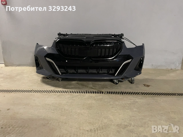 Напълно окомплектована предна броня и преден панел за BMW 5 G60 LCI M SPORT, снимка 2 - Части - 53801958