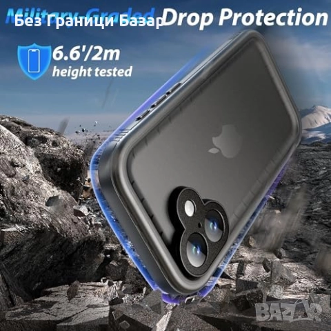 Нов Military кейс за iPhone 17 IP68, вграден протектор, лек и здрав калъф Айфон, снимка 2 - Калъфи, кейсове - 51772278