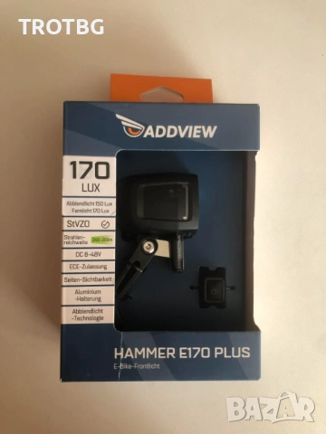 ADDVIEW Преден фар за велосипеди, снимка 5 - Аксесоари за велосипеди - 53843905