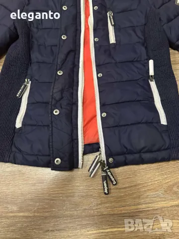 Superdry Japan Fuji Slim Double Zip изолирано дамско яке Л размер, снимка 8 - Якета - 48757995