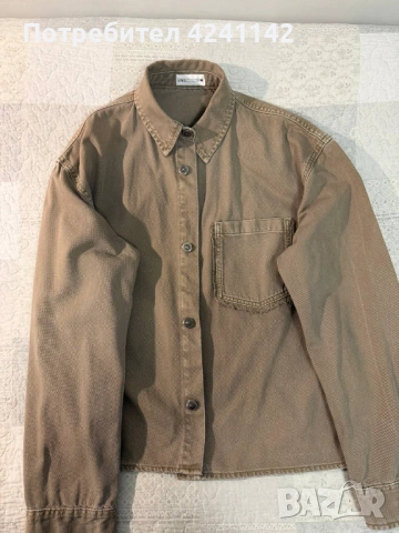 Риза свободна кройка с джоб и копчета ZARA / M, снимка 5 - Суичъри - 53837432