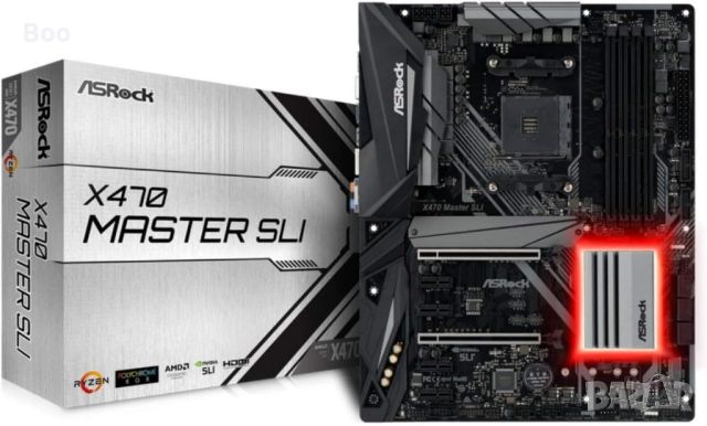 Комплект ASRock X470 Master SLI + Ryzen 5 5600X, 4.6GHz + SSD, снимка 1 - Други - 46135889