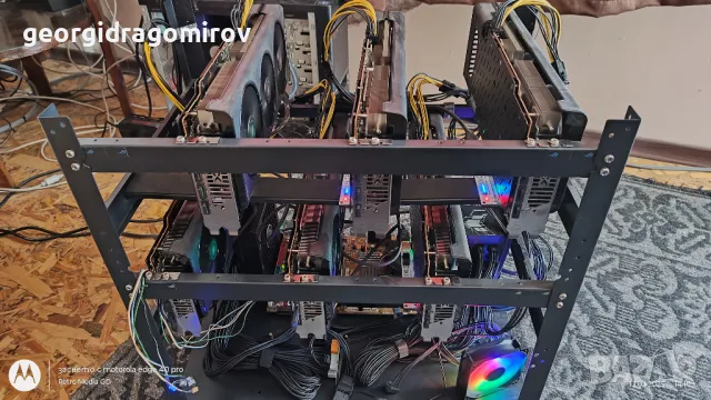 🔥Mining Rig - 6x RX 6800 | 199.5 MH/s on NiceHash KawPow 🔥 #MiningRig #GPUMining #RX6800, снимка 1 - Друга електроника - 49488273