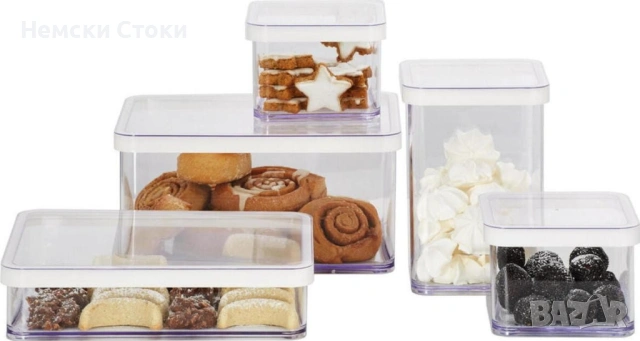 Комплект кутии за съхранение 5 броя Rotho, Швейцария