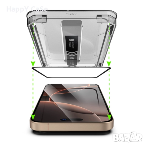 Apple iPhone 17 / Pro / Max / Air / TITAN GLASS Easy App Стъклен протектор с лесно поставяне, снимка 2 - Фолия, протектори - 51831538