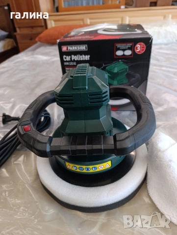 Машина за полиране на автомобили Parkside PPM 120 A1 – Пълен комплект, снимка 3 - Аксесоари и консумативи - 54040467