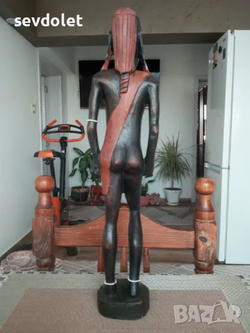 Прекрасна с  изработката си -Статуетка-Жена-Африка., снимка 2 - Статуетки - 50089524