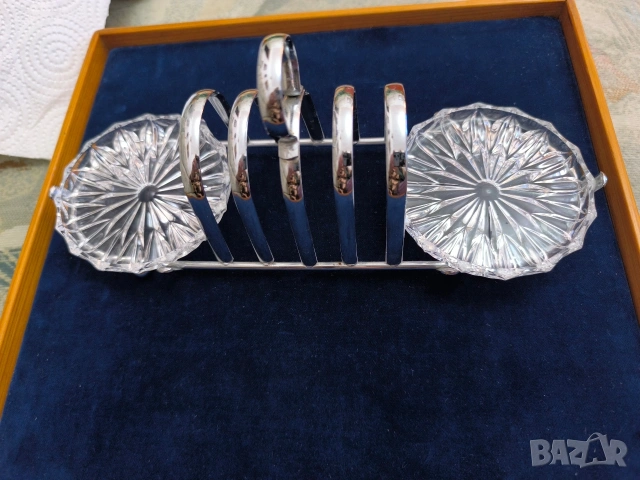 вносен английски прибор за сервиране арт Деко , снимка 3 - Прибори за хранене, готвене и сервиране - 53565061