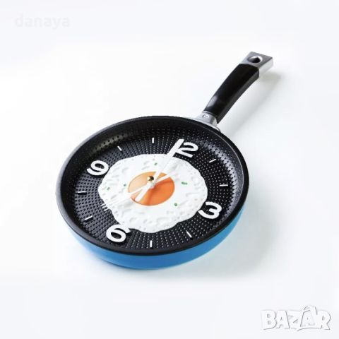 4799 Модерен кухненски часовник Тиган с яйце, снимка 2 - Стенни часовници - 45766921