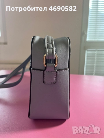 Синя чанта от еко кожа, снимка 3 - Чанти - 53046192