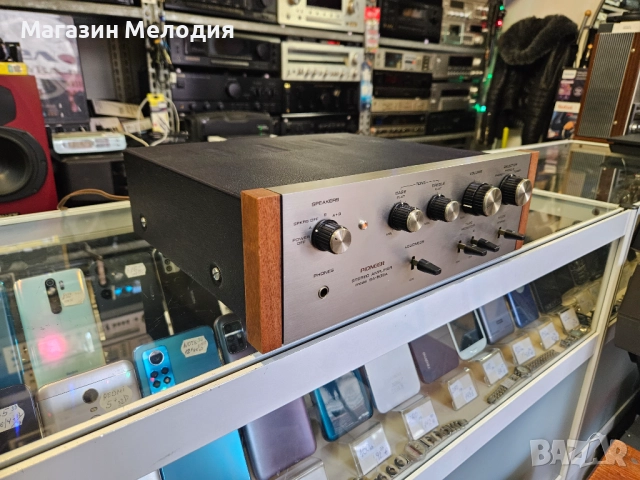 Рядък модел, страхотен ретро винтидж усилвател Pioneer SA-500A В отлично техническо и визуално състо, снимка 6 - Ресийвъри, усилватели, смесителни пултове - 52559517