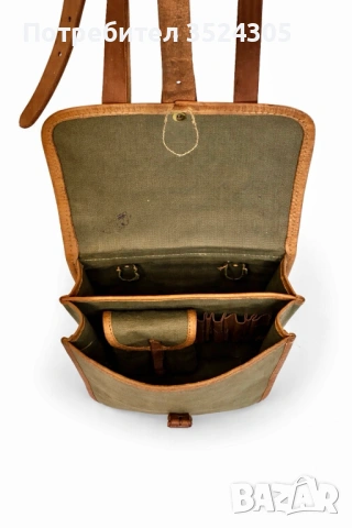 Стара военна чанта, снимка 4 - Антикварни и старинни предмети - 54196303