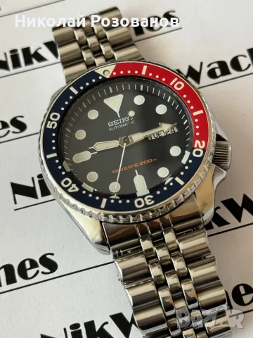 SEIKO  SKX 009 Pepsi Automatic , снимка 7 - Мъжки - 47341007