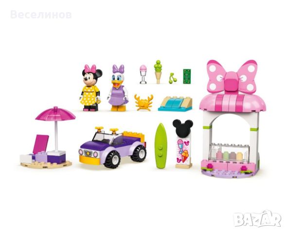 LEGO Disney 10773 - Minnie Mouse's Ice Cream Shop, снимка 3 - Образователни игри - 45781295