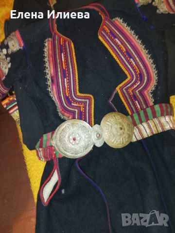 Автентична сърмена кюстендилска сая със сърмен колан и пафти, снимка 1 - Антикварни и старинни предмети - 46473733