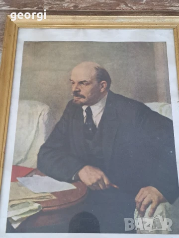 стар портрет на Ленин от соца, снимка 2 - Антикварни и старинни предмети - 51394536