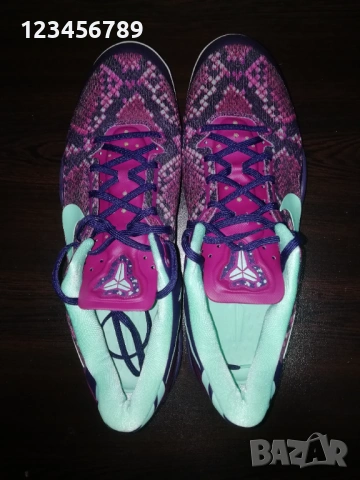 Nike Kobe Bryant 8 Pit Viper 2013 Purple Dynasty Green Sneakers оригинални Коби Брайънт маратонки , снимка 6 - Спортни обувки - 53309659