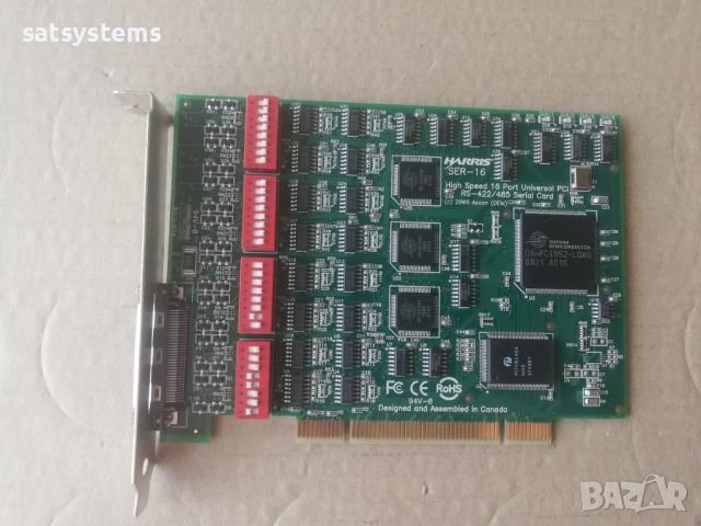 HARRIS SER-16 High Speed 16 Port Universal PCI RS-422/485 Serial Card, снимка 1 - Други - 46461246