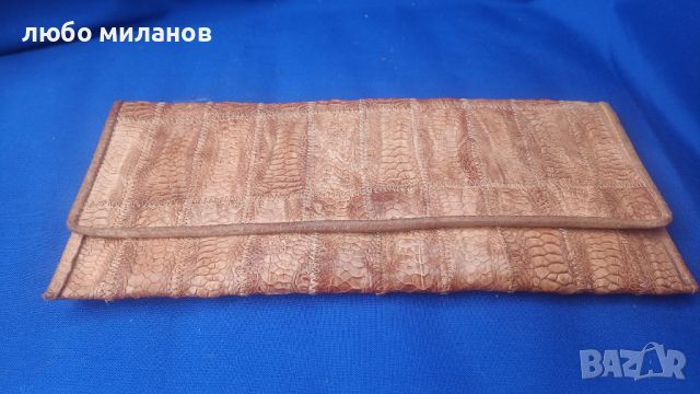 Дамско портмоне от естсетвена змийска кожа, снимка 1 - Портфейли, портмонета - 46331251