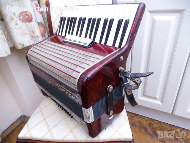 Aкордеон Weltmeister 48 баса в отлично състояние, снимка 13 - Акордеони - 52812242