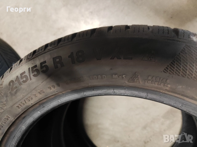 4бр. зимни гуми 215/55/18 Continental, снимка 4 - Гуми и джанти - 52493816