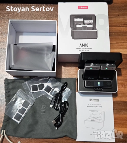 Ulanzi AM18 — 2 микрофона + приемник, тип влогърски