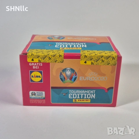 Panini Lidl Euro 2020 кутия 200 неотворени пакета стикери UEFA, снимка 2 - Колекции - 54249782