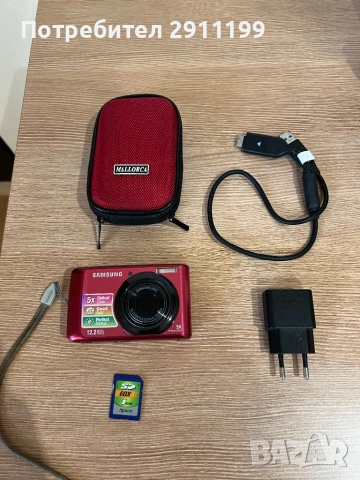 Фотоапарат Samsung 12.2 Mp с подаръци, снимка 7 - Фотоапарати - 53392474