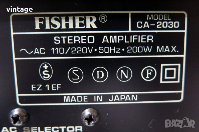 Fisher CA-2030 Stereo Integrated Amplifier, снимка 9 - Ресийвъри, усилватели, смесителни пултове - 45384402