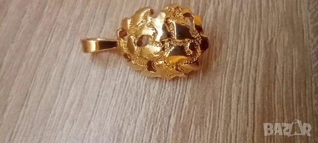 Медальон, висулка,позлатена; Седеф , снимка 3 - Колиета, медальони, синджири - 52702320