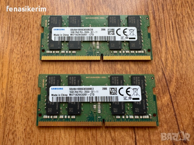 НОВА Samsung 32GB / 16GB 2666MHz DDR4 PC4 SODIMM Ram памет за лаптоп