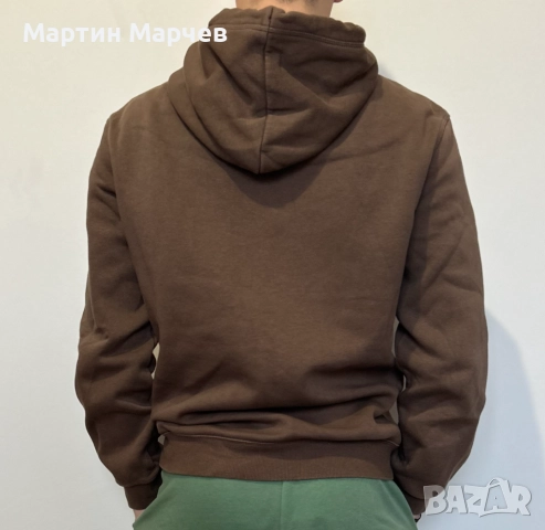 Мъжки суичър H&M – S, кафяв, отлично състояние, снимка 4 - Спортни дрехи, екипи - 52593248