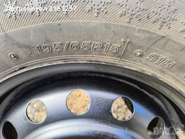 5x114.3 15 с зимни гуми Hankook 195 65 15 , снимка 4 - Гуми и джанти - 47597497