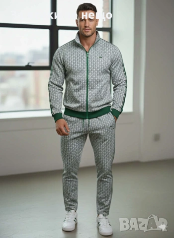 Lacoste Спортен Комплект🔝Мъжки Спортен Екип Лакост - Налични Различни Цветове Код Модерно16, снимка 2 - Спортни дрехи, екипи - 53463452