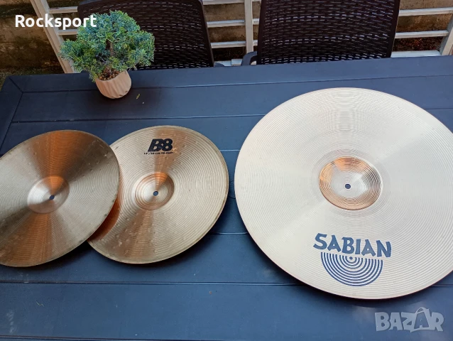 Sabian B8-14"Hi hats & 20"Ride, снимка 4 - Ударни инструменти - 50740244
