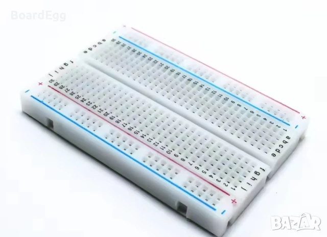 Бял мини Бредборд (Breadboard)