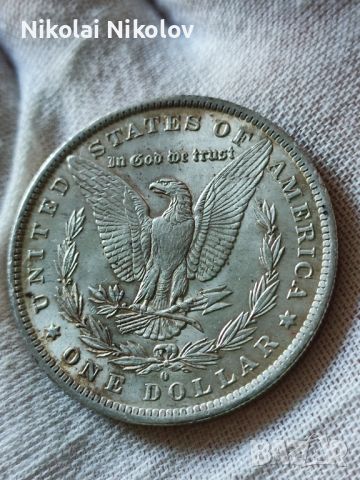 1$ Морган долар 1884-О - Филаделфия, САЩ (сребро), снимка 2 - Нумизматика и бонистика - 45325039