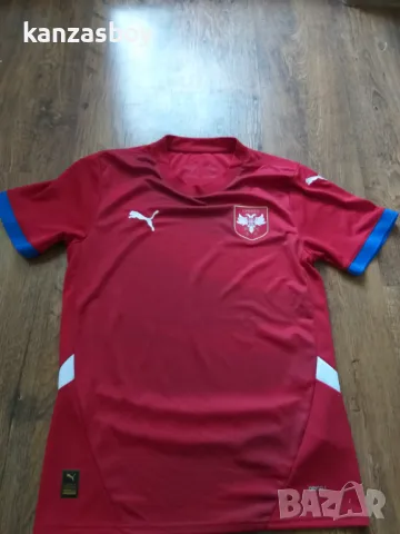 PUMA Serbia 2024 Home Shirt - мъжка футболна тениска КАТО НОВА С, снимка 6 - Тениски - 46995257