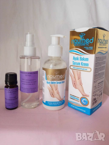 Промо комплект 973-лав.масло 10 мл.,лав.вода 100 мл.+серум за крака Naumed