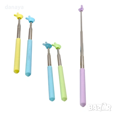 6444 Телескопична учебна показалка Ръчичка, 20–68 см, снимка 3 - Ученически пособия, канцеларски материали - 53807457