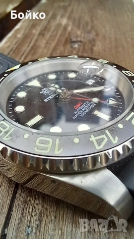 Steeldive GMT Seiko NH34, снимка 3 - Мъжки - 53696616